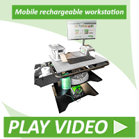 mobile rechargeable pack station icon